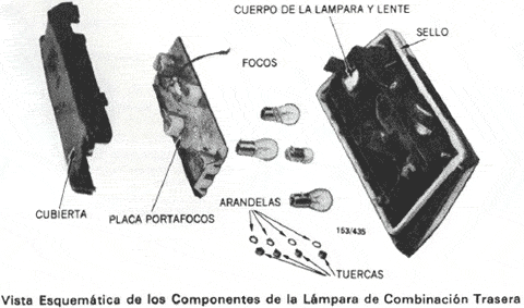 Lampara de combinación trasera del atlantic