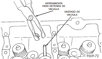 Herramienta para retén de aceite del vástago de válvula