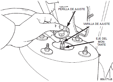 Instalación de la perilla de ajuste