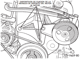 Ménsula de soporte derecho del motor