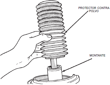 Protector contra polvo de la suspension dodge neon
