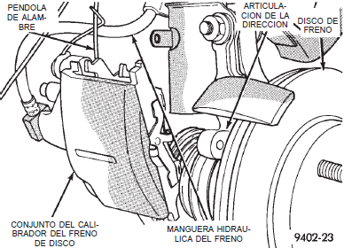 Sosten del calibrador de frenos