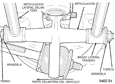 Articulaciones laterales de la suspensión trasera dodge Neon