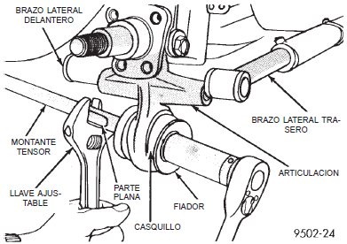 Montaje del adaptador del freno de disco