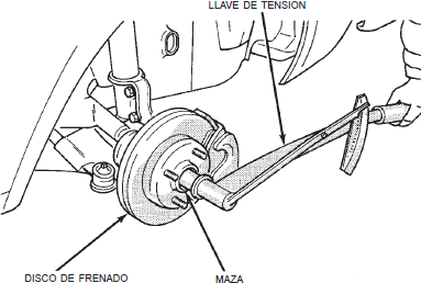 Torsión de la tuerca de la maza dodge neon