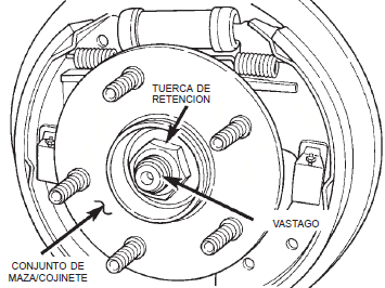 Fijación del cabezal del sensor de velocidad al soporte de freno