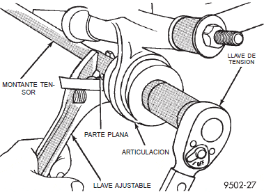 Montaje del adaptador del freno de disco