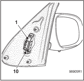 Conexiones del retrovisor del Nissan Platina